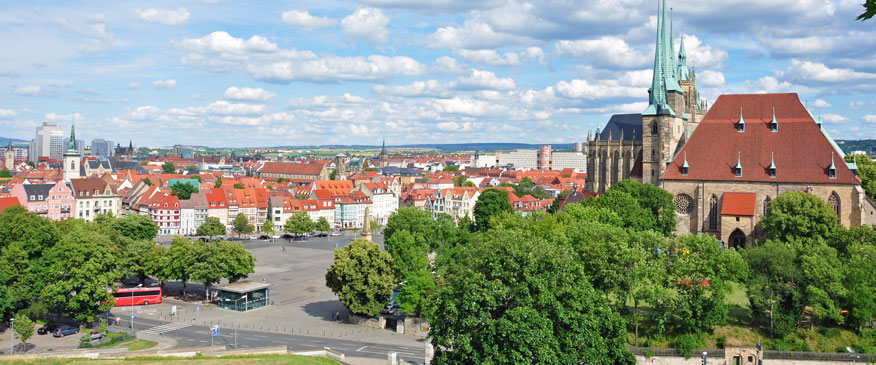 Blick über Erfurt